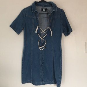 Boohoo denim dress